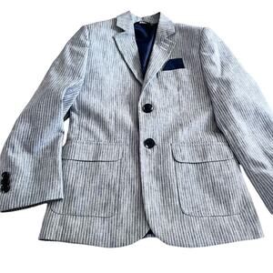 Leo & Zachary summer stripe blazer sport jacket NWOT size 7